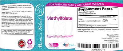 Methylfolate label