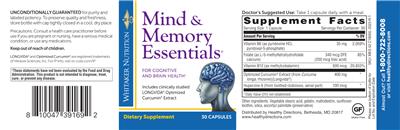 Mind & Memory Essentials label
