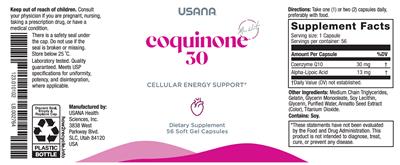 Coquinone 30 label
