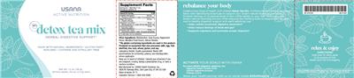 Detox Tea Mix label