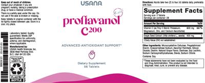 Proflavanol C200 label