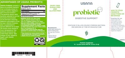 Probiotic label