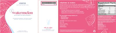 Watermelon Electrolyte Replacement label