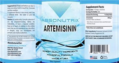 Artemisinin label