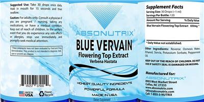 Blue Vervain label