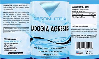 Fadogia Agrestis label