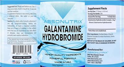 Galantamine Hydrobromide label