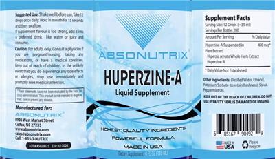 Huperzine-A label