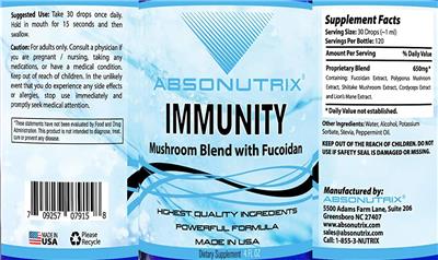 Immunity label