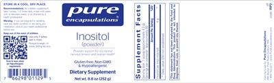 Inositol (Powder) label