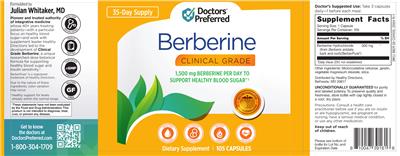 Berberine label