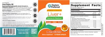 Liver+ Revive & Restore label