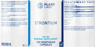 Strontium 300 mg label