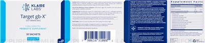 Target gb-X 5 Billion CFU label