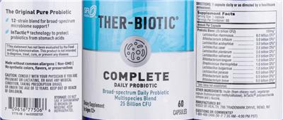 Ther-Biotic Complete label