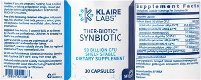 Ther-Biotic Synbiotic label