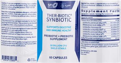 Ther-Biotic Synbiotic label