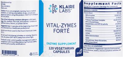 Vital-Zymes Forte label