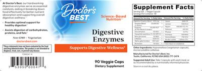 Digestive Enzymes label