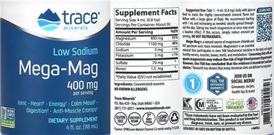 Mega-Mag 400 mg label