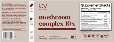 Mushroom Complex 10x label