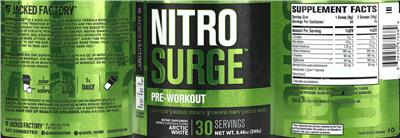 Nitrosurge Pre-Workout Arctic White label