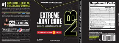 Extreme Joint Care label