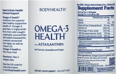 Omega 3 Health label