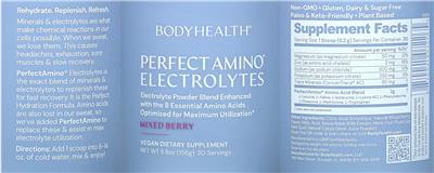 Perfect Amino Electrolytes Mixed Berry label