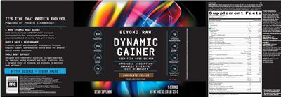 Dynamic Gainer Chocolate Eclair label