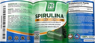Spirulina label