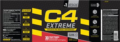 C4 Extreme Fruit Punch label