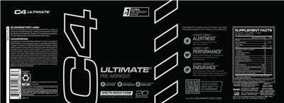 C4 Ultimate Arctic Snow Cone label