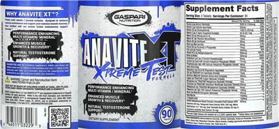 Anavite XT label
