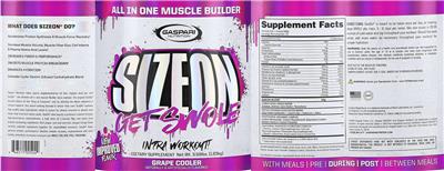 SizeOn Grape Cooler label