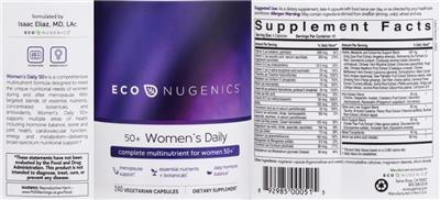 50+ Women's Daily label