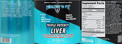 Triple Potency Liver label