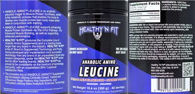Anabolic Amino Leucine label