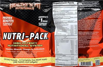 Nutri Pack label