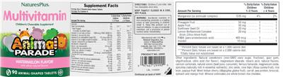 Multivitamin Watermelon Flavor label