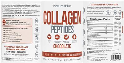 Collagen Peptides Chocolate label