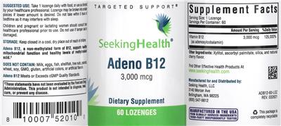 Adeno B12 3,000 mcg label