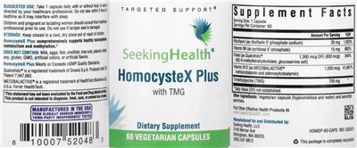 HomocysteX Plus with TMG label