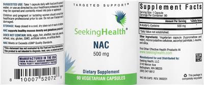 NAC 500 mg label