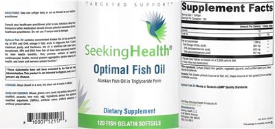 Optimal Fish Oil label