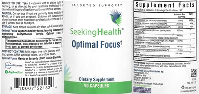 Optimal Focus label
