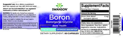 Boron 6 mg label
