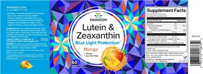 Lutein & Zeaxanthin Mango label