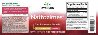 Nattozimes 65 mg label