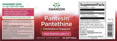 Pantesin Pantethine label